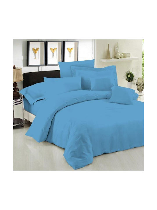 Le Blanc Pillowcase Set with Envelope Cover Blue 50x70cm.