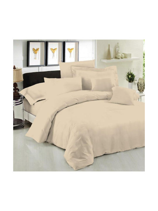 Le Blanc Pillowcase Set with Envelope Cover Sand 50x70cm.