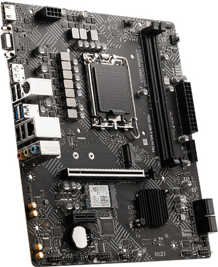 MSI Pro H610M-G WIFI DDR4 Motherboard Micro ATX με Intel 1700 Socket