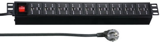 EFB Πολύπριζο με 9 USB-A, 9 USB-C, Διακόπτη και Καλώδιο 3m