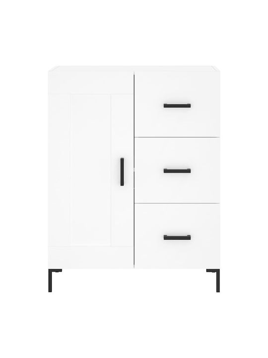 Bufet cu Sertare Alb 69.5x34x90cm