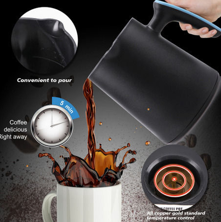 Raf R.102S Greek Coffee Machine 600W with Capacity 300ml Black