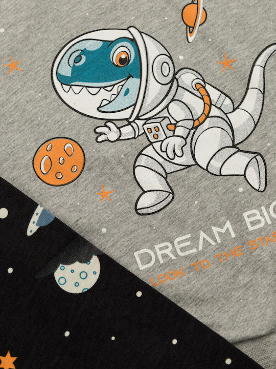 Minerva Kids' Pajamas Winter Gray Dream Big