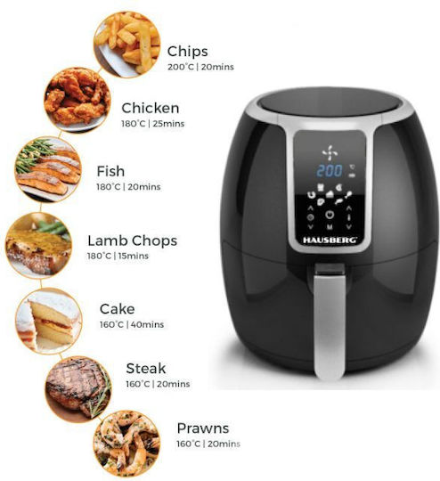 Hausberg Air Fryer 3.5lt Μαύρο HB2355