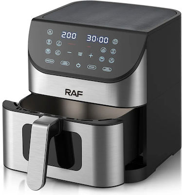 Raf Air Fryer with Removable Basket 8lt Silver