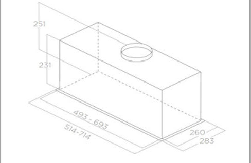 Pyramis EF Plus Μηχανισμός Απορρόφησης 50cm Inox