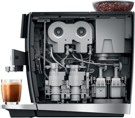 Jura Giga 10 Автоматична Еспресо Кафемашина 2300W Налягане 15bar с Мелачка Диамантено Черен JUM15478