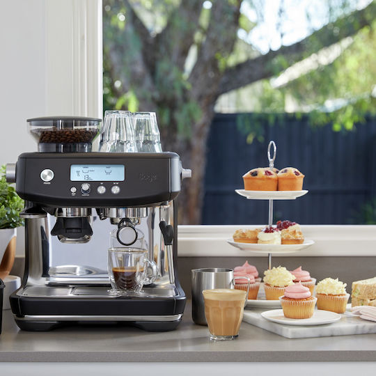 Sage The Barista Pro Automatic Espresso Coffee Machine 1650W Pressure 15bar with Grinder Black Truffle SES878BTR4GEU1 SES878BTR4EEU1
