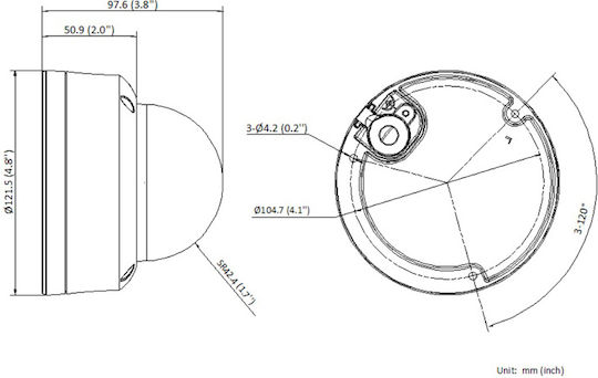 Hikvision Hiwatch IP Cameră de Supraveghere 4MP Full HD+ Rezistentă la apă