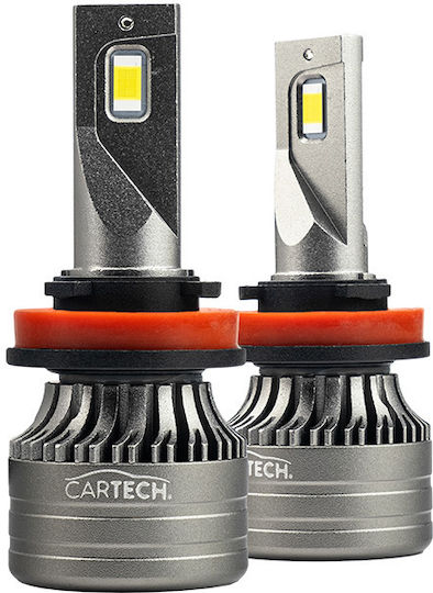 Cartech Λάμπες H11 LED 6500K Ψυχρό Λευκό 60W 2τμχ