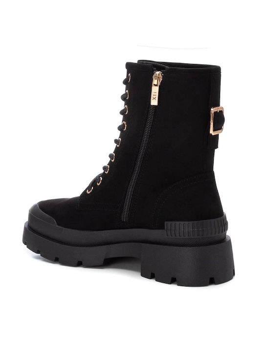 Suede Women's Ankle Boots Black