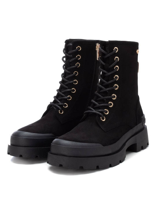 Suede Women's Ankle Boots Black