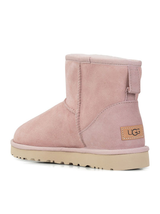 Classic Mini II Suede Women's Ankle Boots Light Pink