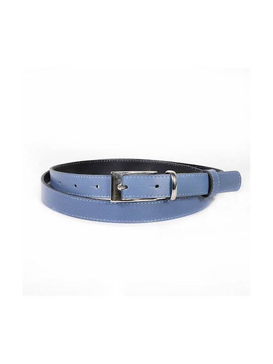 Ageridis Leather Leather Women's Belt Blue