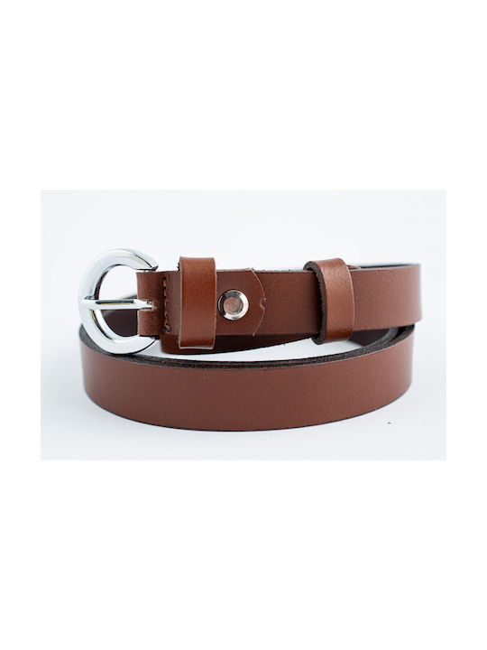 Ageridis Leather Leather Women's Belt Brown