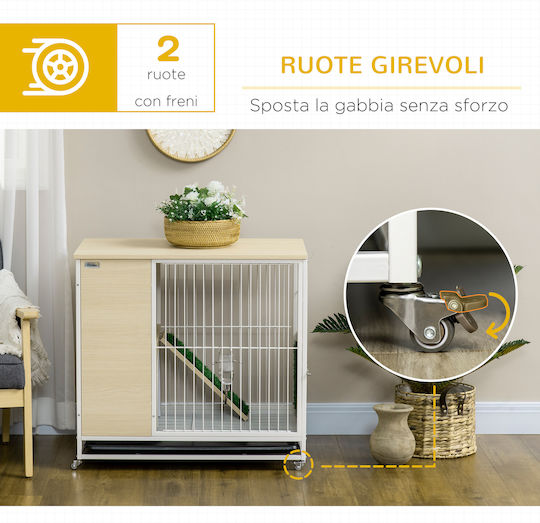 Pawhut D51-331V00AK Κλουβί Κτηνοτροφίας 78x52.5x76.5εκ.