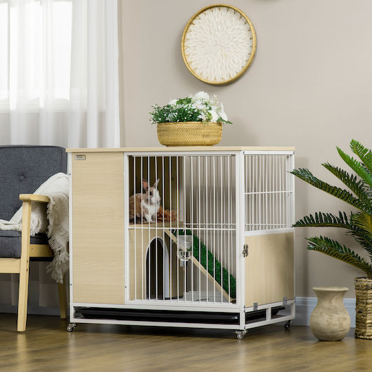 Pawhut D51-331V00AK Κλουβί Κτηνοτροφίας 78x52.5x76.5εκ.