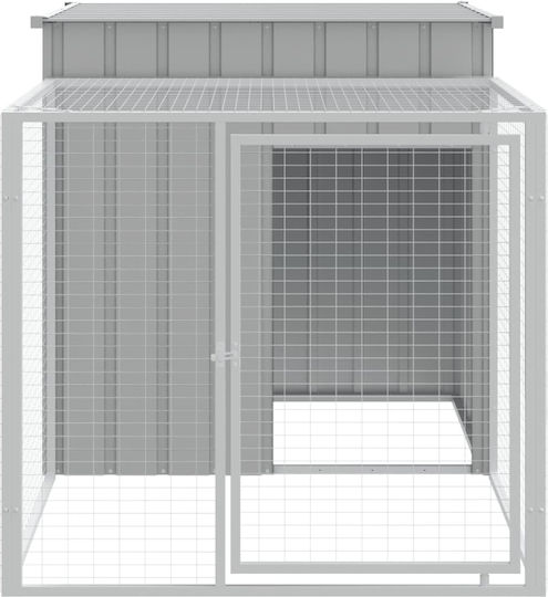 vidaXL 172360 Cușcă din Oțel Galvanizat pentru păsări 110bucx201bucx110buccm.