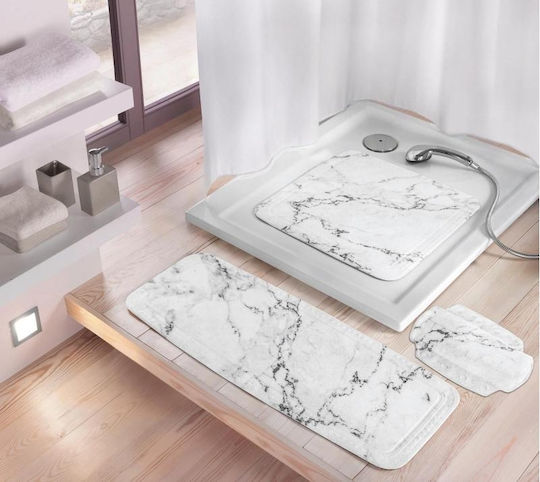 Kleine Wolke Marble Αντιολισθητικό Μαξιλάρι Μπανιέρας Γκρι 22x32εκ.