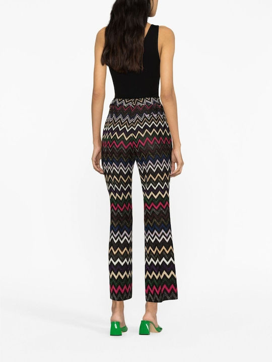 Missoni Damen Stoff Capri Hose in Normaler Passform