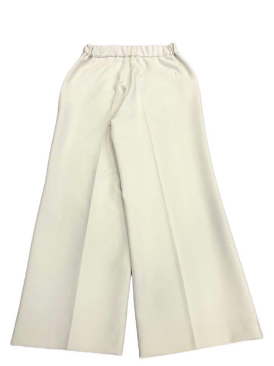 Women's Fabric Trousers White