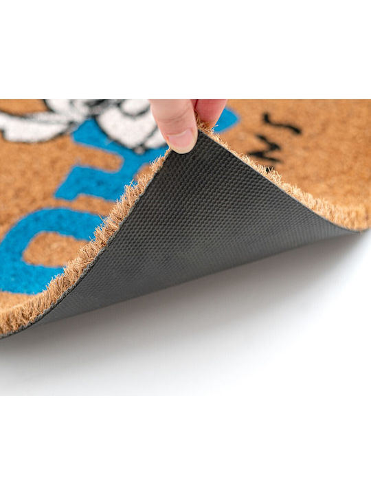Grupo Erik Doormat Made of Coconut Tree with Non-Slip Backing Disney Lilo & Stitch Ohana Brown 40x60cm