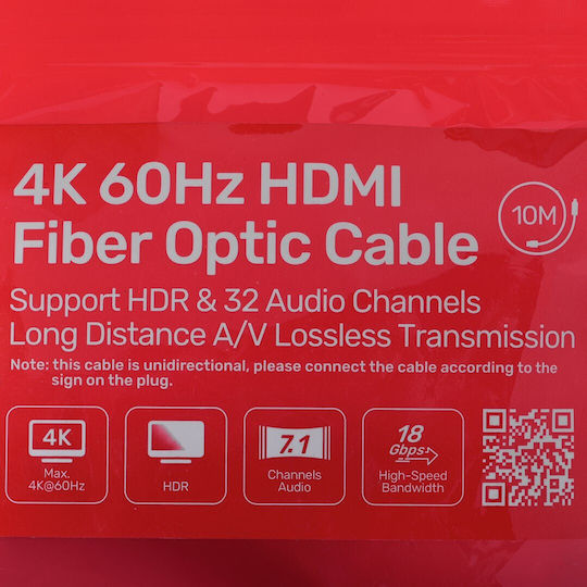 Unitek HDMI 2.0 Premium High Speed 4K 60Hz HDR Cable HDMI Male - HDMI Male 10m Black