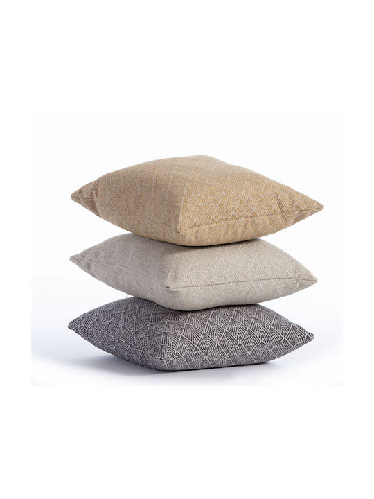 Nef-Nef Homeware Sofa Cushion from 100% Cotton Beige 42x42cm. 034632