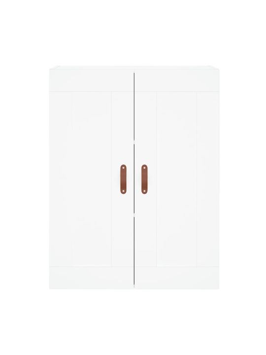White Bookcase 69.5x34x180cm