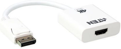 Aten Convertor DisplayPort masculin în HDMI feminin Alb 1buc VC986B