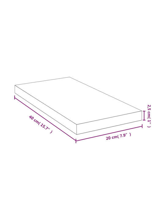 Ράφι Μπεζ 40x20x2.5εκ.