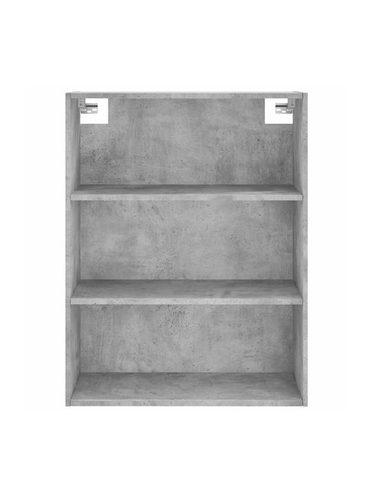Bookcase Gray 69.5x34x180cm