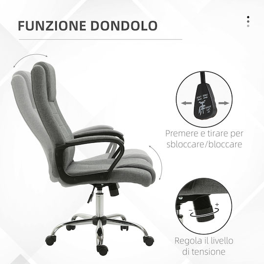 Vinsetto Vinsetto Bürostuhl Mit Neigen Grau
