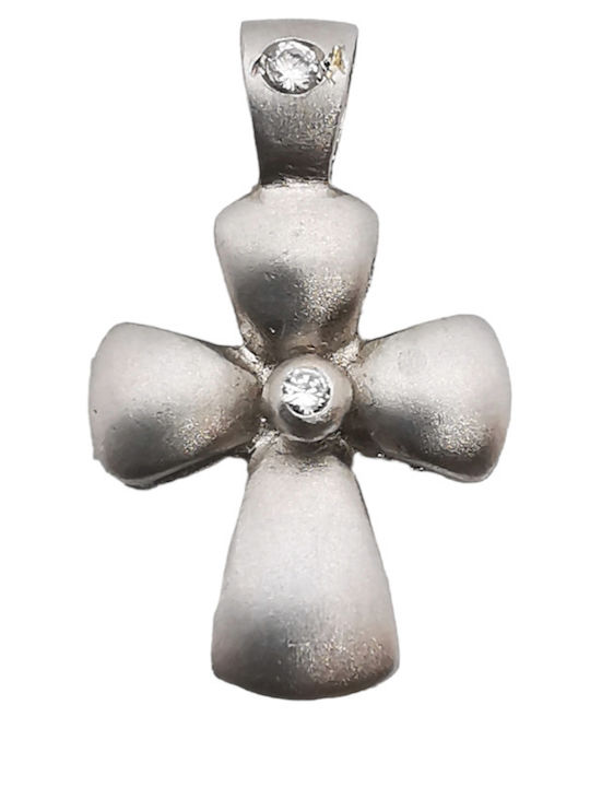 Kosmima1 Weißgold Kreuz 14K
