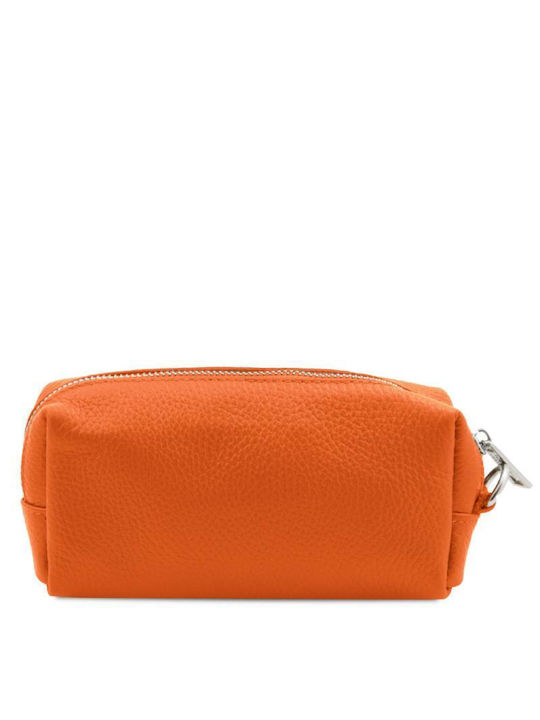 Tuscany Leather Necessaire in Orange Farbe