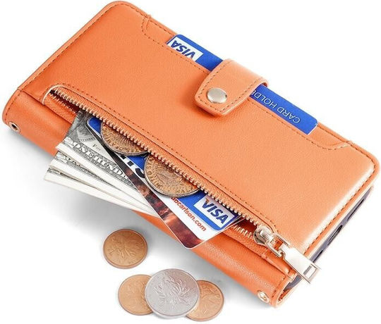 Zipper Wallet Πορτοκαλί (Realme C11 2021)