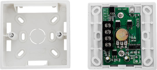 GloboStar Επιτοίχιος Διακόπτης Dimmer με Πλαίσιο Ταινία LED Περιστροφικός
