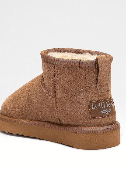 Lelli Kelly Kids Leather Boots Tabac Brown