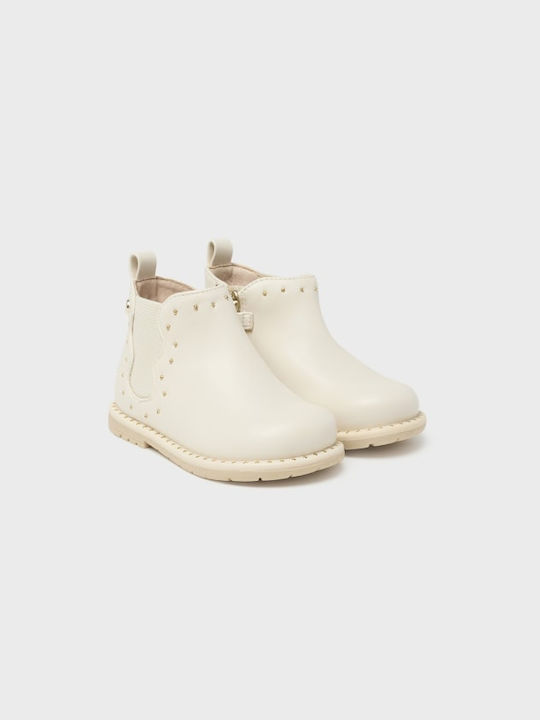 Mayoral Biker Kids Chelsea Boots Beige