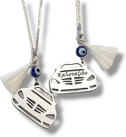 The Art of Beading Car Charm in Silver Color