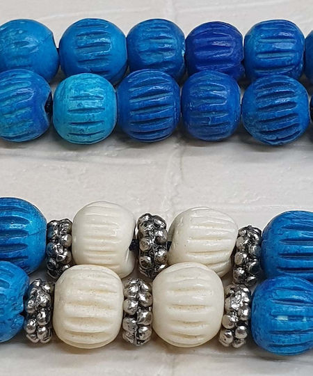 Roloi Komboloi Camel Bone Worry Beads White 31cm