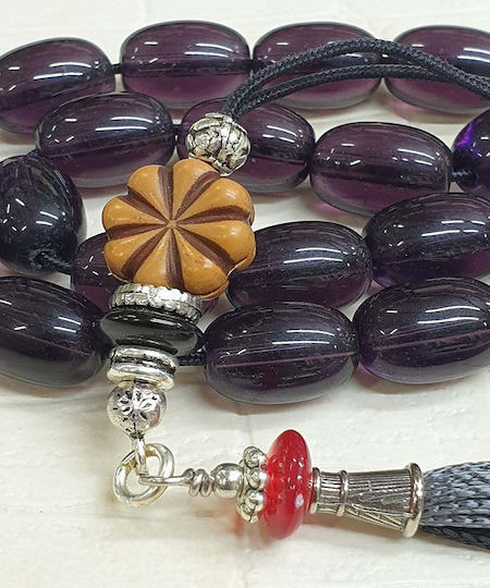 Roloi Komboloi Worry Beads Purple 31cm