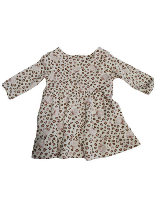 Andy Wawa Kids Dress Animal Print Pink