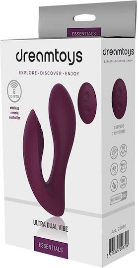 Dream Toys Doppelter Vibrator mit Fernbedienung Lila