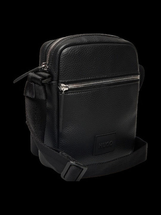 Ethon Herren Schulter / Crossbody Tasche Schwarz