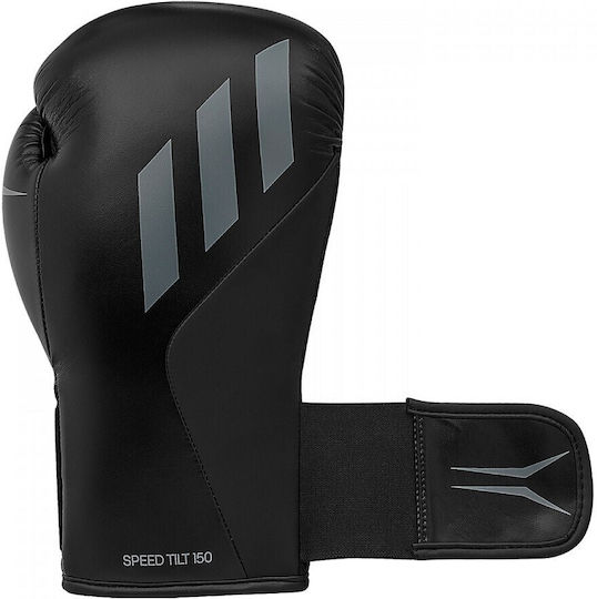 adidas Speed Tilt 150 Γάντια Πυγμαχίας από Συνθετικό Δέρμα για Αγώνα Μαύρα