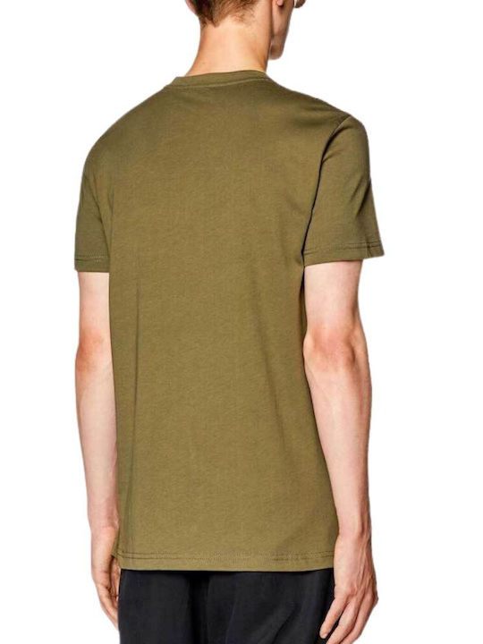 Diesel Herren T-Shirt Kurzarm Khaki