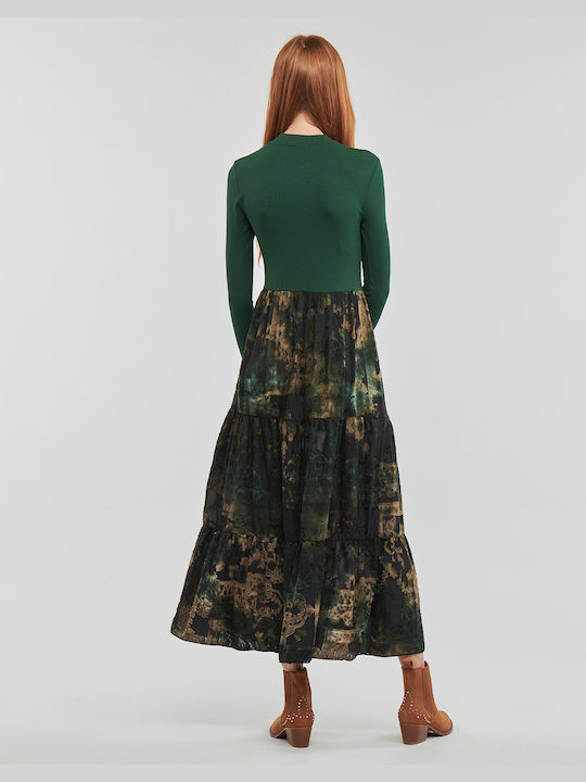 Desigual Lena Maxi Dress Green