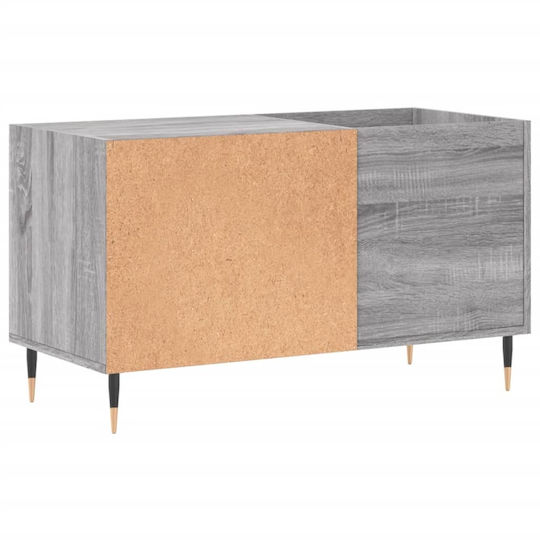 vidaXL Мебел за Hi-Fi Сив 38x85x48см