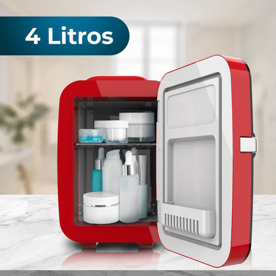 Cecotec Rio Kosmetik-Kühlschrank 4lt mit Heizfunktion Rotes